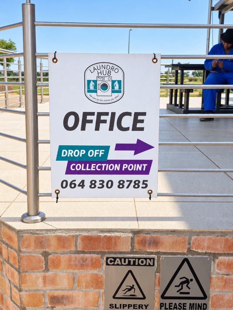 Laundro-Hub office and drop off collection point at The Towers